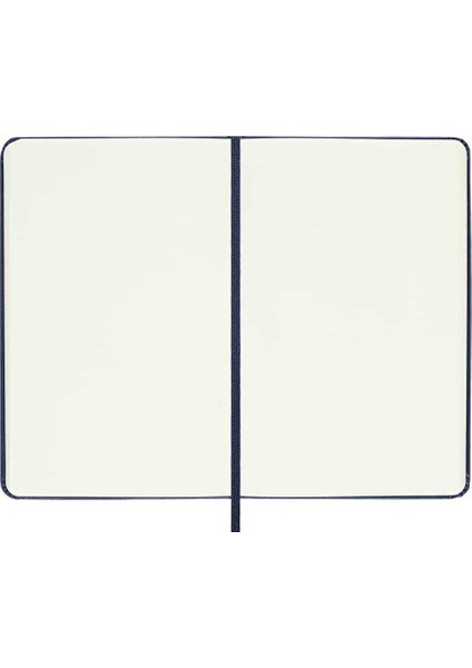 Sert Kapak Çizgisiz Defter Cep Boy 9X14 cm 192 Sayfa Safir Mavi