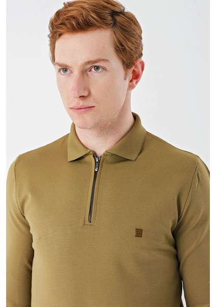 Bal Örme Polo Yaka Klasik Slim Fit Dar Kesim Triko 1012235269 indirimleri