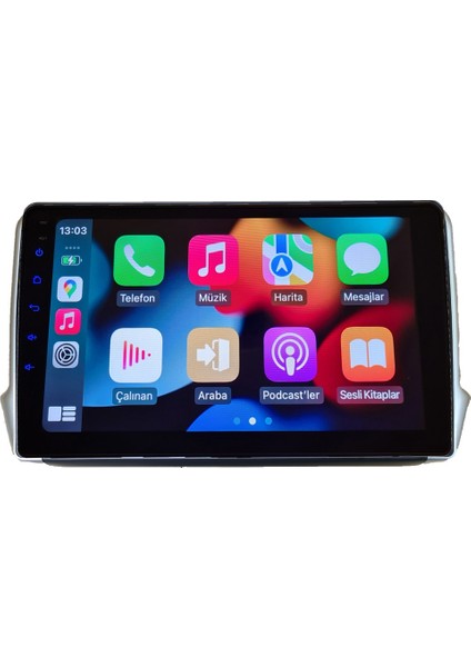 Peugeot 208 (2012-2020 Yıl) / Peugeot 2008(2013-2019)Multimedya Android Sürüm 13 Kablosuz Carplay Navigasyon 10.2 Inç 4G Ram + 32GB Hafıza Çerçeveli ve arka görüş kameralı fırsatları