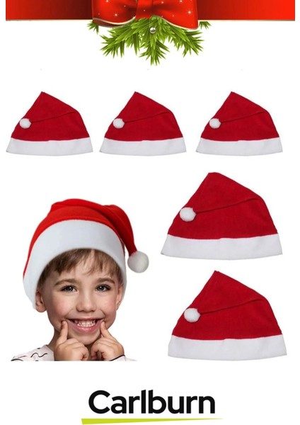 Özel Üretim Yıkanabilir Ucu Ponponlu Çocuk Yetişkin Yılbaşı Noel Baba %100 Polar Şapka 3 Adet fırsatları