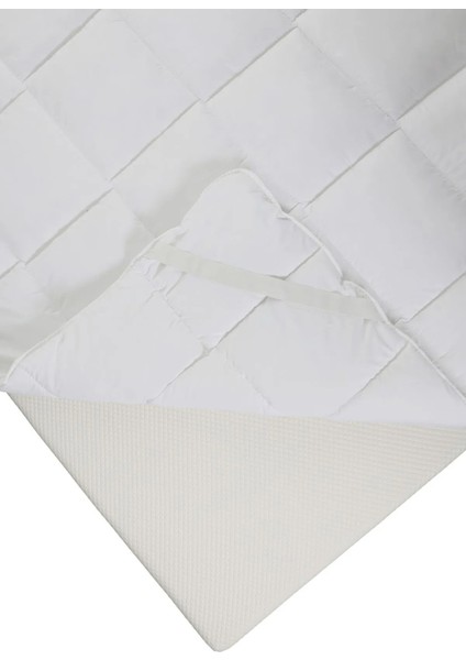 4 Köşe Lastikli % 100 Mikro Pamuklu Kumaş, ,400GR M2 Uyku Pedi,yatak Koruyucu indirimleri