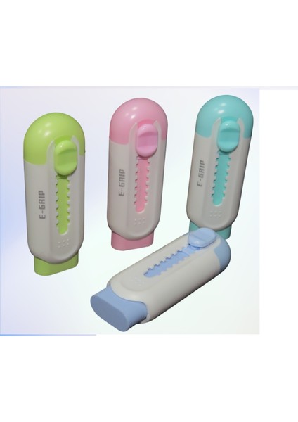 E-Grip Sürgülü Soft Silgi Seti 4 Adet