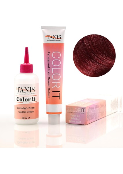 Color-It (100 Ml) Permanent Saç Boyası Kırmızı Violet (Violett Rot)