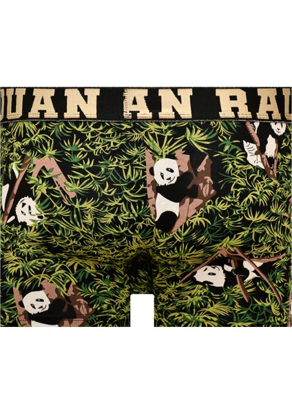 Munivy Juan Raul Panda Desenli Renkli Rahat Erkek Boxer
