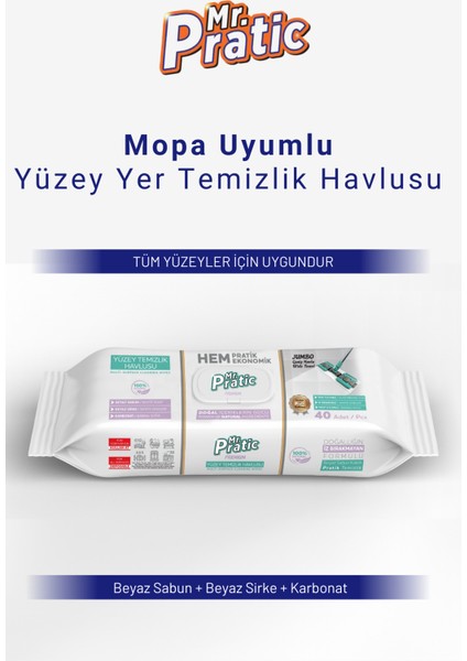 Mandallı Mop Çok Amaçlı Paspas 1 Paket Yer Temizlik Havlusu Hediye Kıskaçlı Yengeç Mop