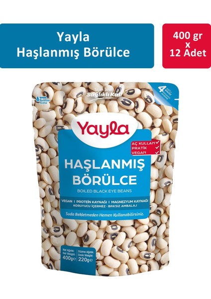 Haşlanmış Börülce 400 gr x 12 Adet