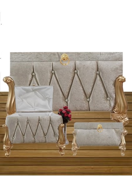 Sandığı Söz Nişan Bohça Gelin Damat Sandık 2'li 0602