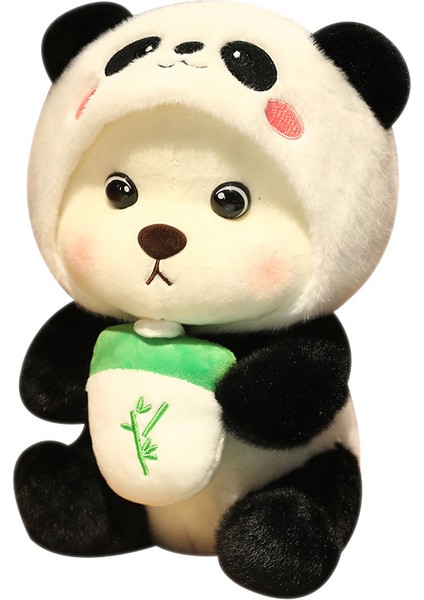 Oyuncak Ayı Bebek Çapraz Giyinme Tek Boynuzlu Panda Bebek Çocuk Peluş Oyuncak (Yurt Dışından)