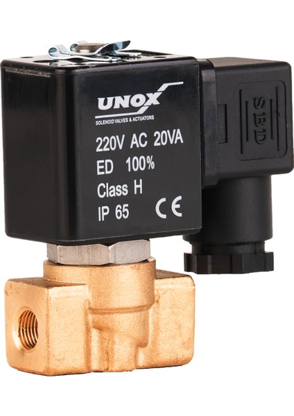 220V AC Kompresör Solenoid Valf 3/2 Normalde Kapalı 1/8"-3/2"(0,5-10 BAR)