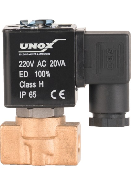 220V AC Kompresör Solenoid Valf 3/2 Normalde Kapalı 1/8"-3/2"(0,5-10 BAR)