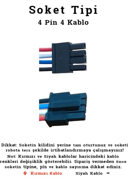 Xiaomi S10 B106GL 5200mAh Uyumlu Batarya Robot Süpürge Pili C5207m-Xia018