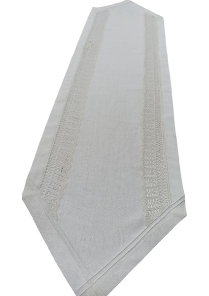 Elişi Dantelli Krem Runner fırsatları