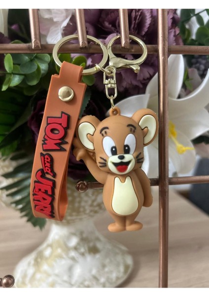 3D Tom ve Jerry Anahtarlık Büyük Boy ve Çanta Aksesuarı 1 Adet Fiyatıdır (Jerry)