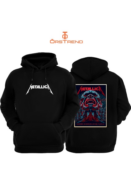 Metallica Baskılı Unisex Kapşonlu Sweatshirt