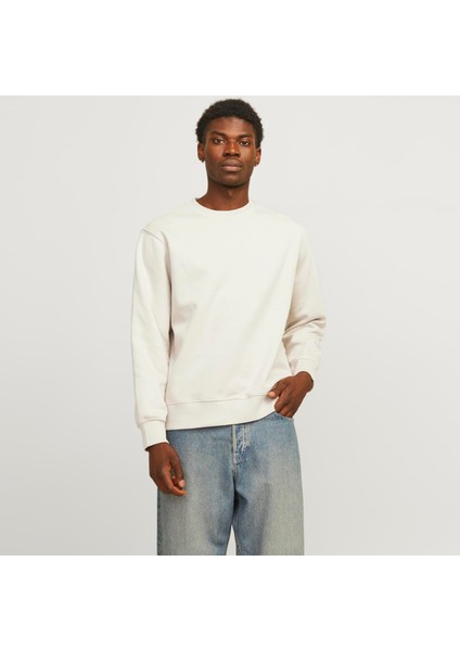 Erkek Bisiklet Yaka Düz Renk Sweatshirt - Urban modelleri