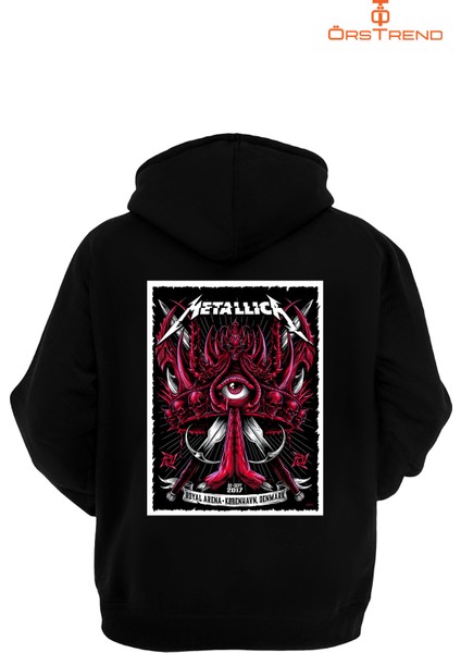 Metallica Baskılı Unisex Kapşonlu Sweatshirt
