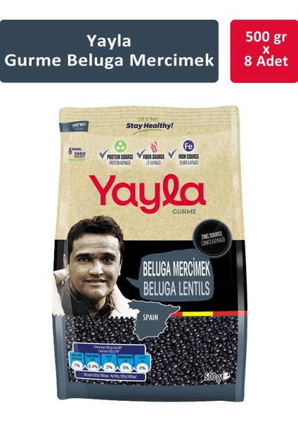 Gurme Beluga Mercimek 500 gr x 8 Adet