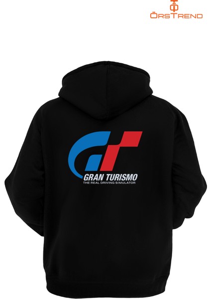 Gran Turismo Baskılı Unisex Kapşonlu Sweatshirt modelleri