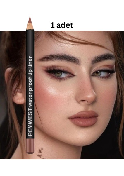 Trendy Brown Waterproof Lipliner Kahve Dudak Kalemi Extra Dayanıklı