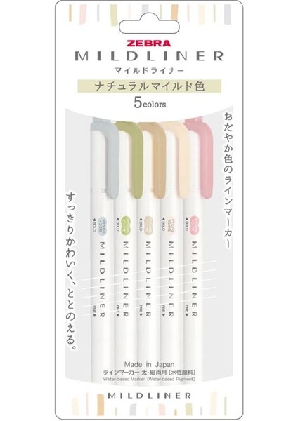 Mildliner Fosforlu Kalem 5c-Ntc-N Set Wkt7-5c-Ntc-N
