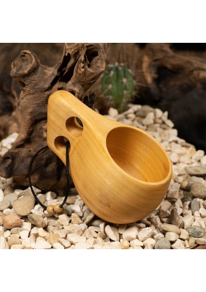 Ayous Ağacından Doğal Kuksa Kupa Bardak fırsatları