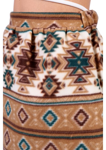 3027A Desenli Etek Vizon fırsatları