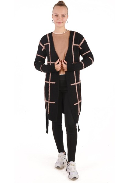 652 Sim Detay Yumoş Hırka Siyah