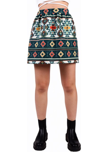 3027A Desenli Etek Zümrüt fiyatları