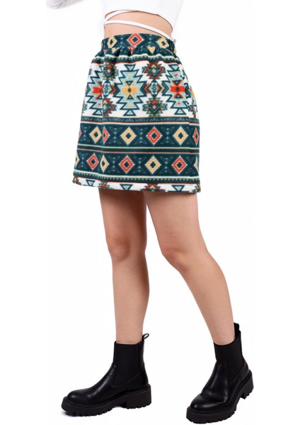 3027A Desenli Etek Zümrüt modelleri