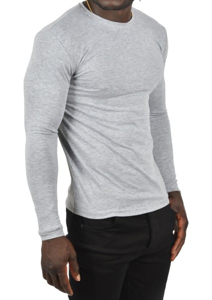 Uzun Kollu Sıfır Yaka Erkek Sweat 2300423 fırsatları