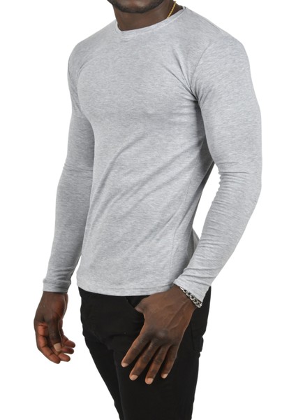 Uzun Kollu Sıfır Yaka Erkek Sweat 2300423 indirimleri