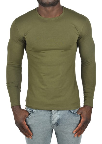 Uzun Kollu Sıfır Yaka Erkek Sweat 2300423 indirimleri