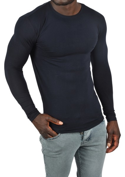 Uzun Kollu Sıfır Yaka Erkek Sweat 2300423 fırsatları