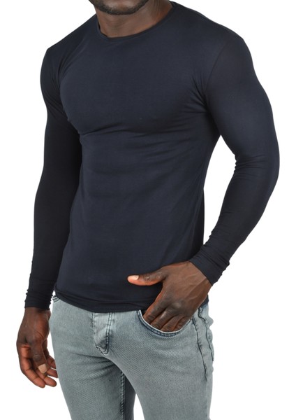 Uzun Kollu Sıfır Yaka Erkek Sweat 2300423 indirimleri