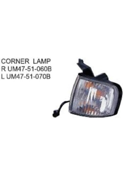 Sinyal Lambası B2500 03-07 Beyaz Sağ (Oem No: UM47-51-060B)