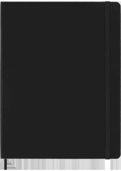 Pro Notebook Sert Kapak Defter Xl Boy 19X25 cm 192 Sayfa Siyah