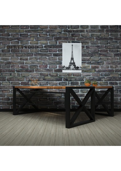 Gold Dogal Ahşap Modüllü Ofis Masası -Çalışma Masası-180*85-60*75 cm fiyatları