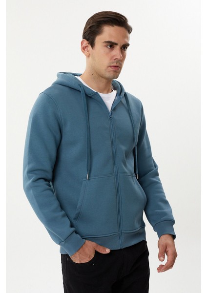 Esw 2889-Y Kapşonlu Fermuarlı Erkek Sweat Ceket fırsatları
