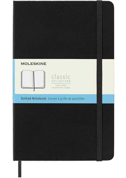 Sert Kapak Noktalı Defter L Boy 13X21 cm 192 Sayfa Siyah