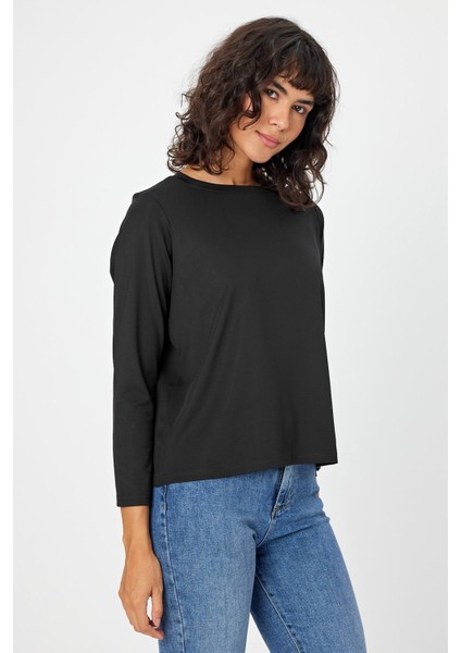 Alexandergardı Uzun Kollu Merserize Kumaş T-Shirt (AGSWEAT00)