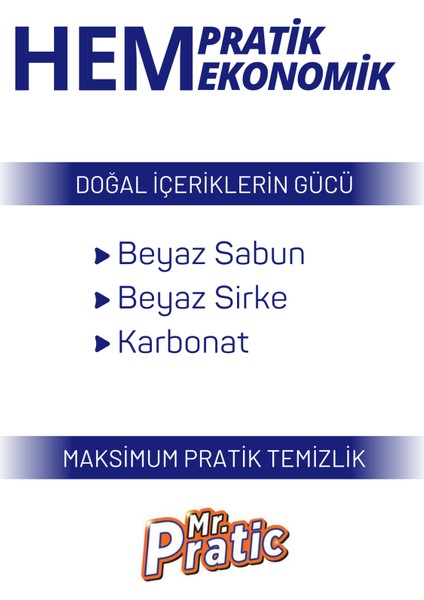 Premium Mandallı Mop Uyumlu Yer Temizlik Havlusu Beyaz Sabun Kokulu Iz Bırakmaz 6X40 240 Yaprak