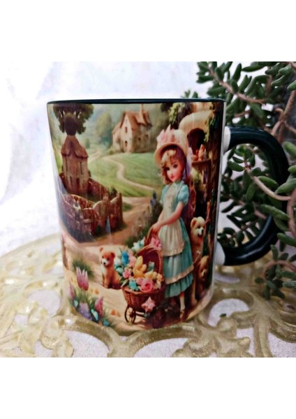 Patika Vintage Baskı Büyük Boy Kupa