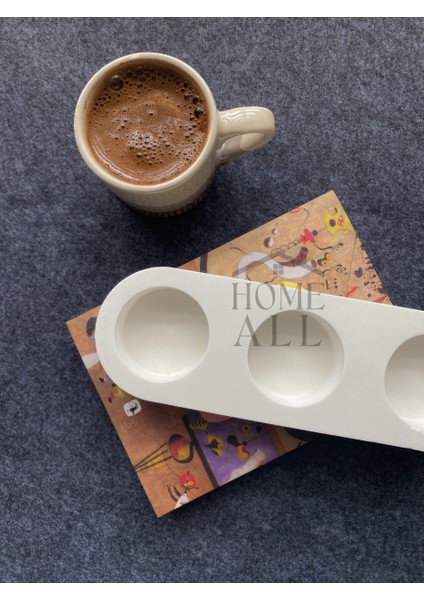 Tealight Mumluk 3 Delikli, Dekoratif Beton Mumluk, Modern ve Minimal Mumluk / Masaüstü Düzenleyici