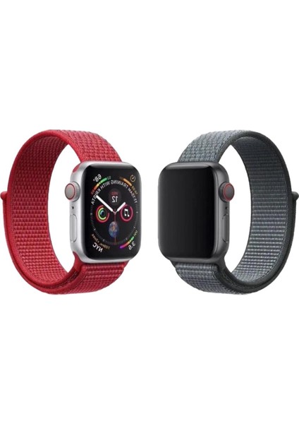 Apple Watch Uyumlu 2'li Hasır Kordon Seti