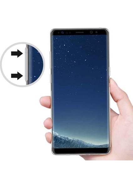 Samsung Galaxy Note 8 Uyumlu Transparent Soft Kılıf