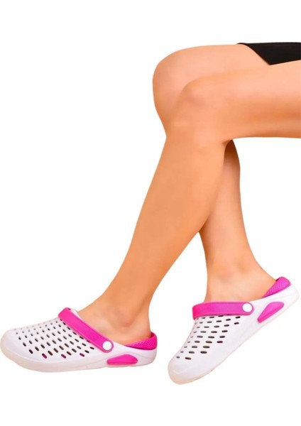 Unisex Comfort Eva Taban Terlik BEYAZ - PEMBE fiyatları