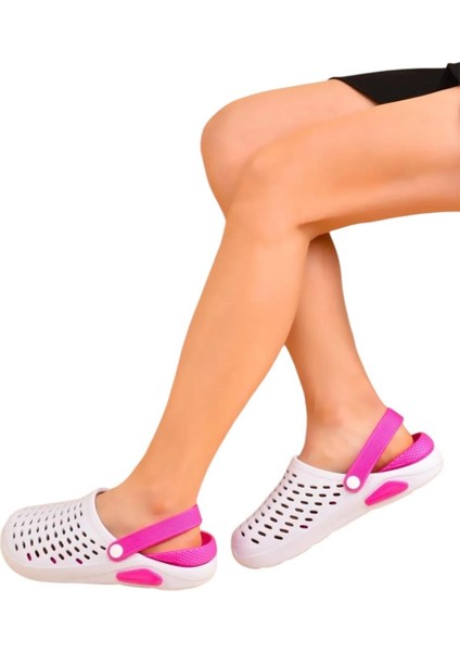 Unisex Comfort Eva Taban Terlik BEYAZ - PEMBE modelleri