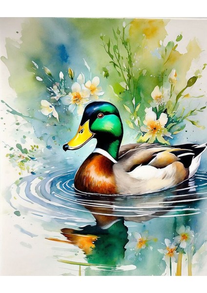 Sayılarla Boyama Hobi Seti Renkli Baskılı (Çerçeveli) 40X450 Cm: Renkli Ördek fiyatları