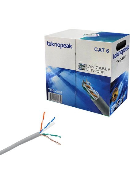 TPC-806 Cat6 Kablo 24AWG 305 Metre