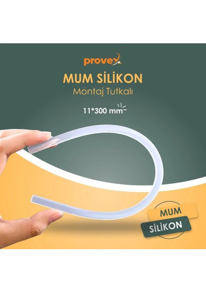 Mum Silikon Kalın (11 mm 30 cm) 10 Adet